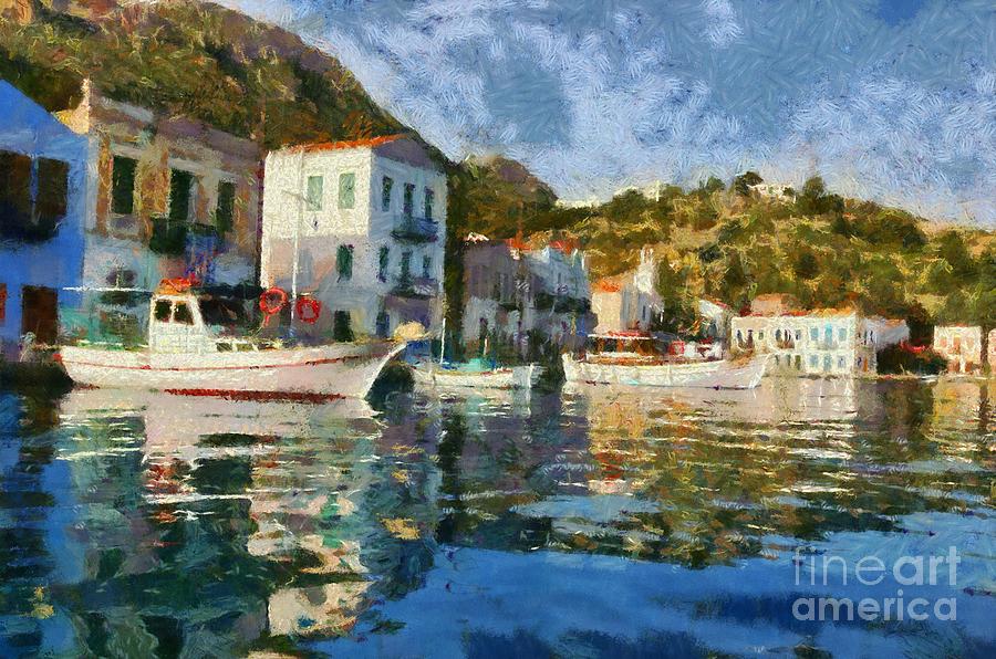 Greek Painting - Kastellorizo island #9 by George Atsametakis