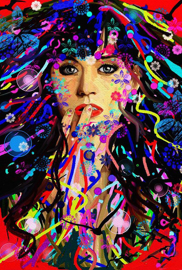 Katy Perry #3 Painting by Bogdan Floridana Oana