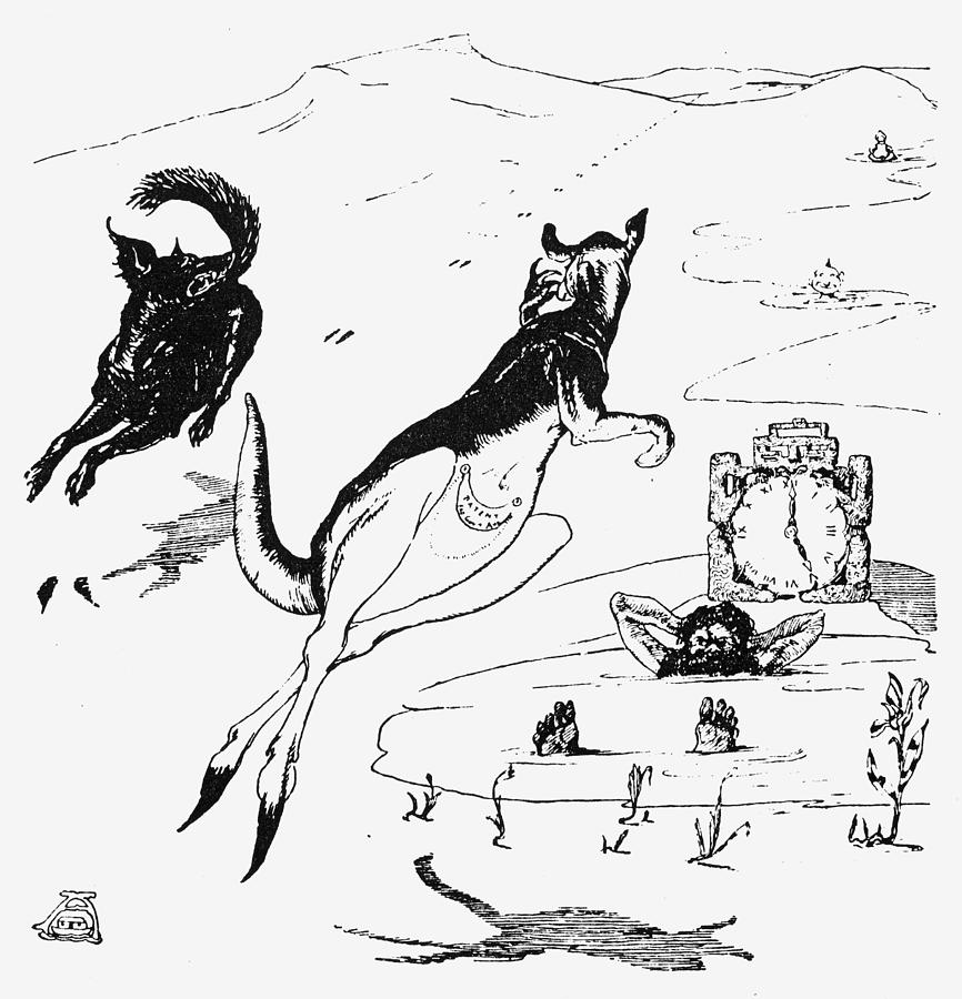 Kangaroo Drawing - Kipling Just So Stories #3 by Granger