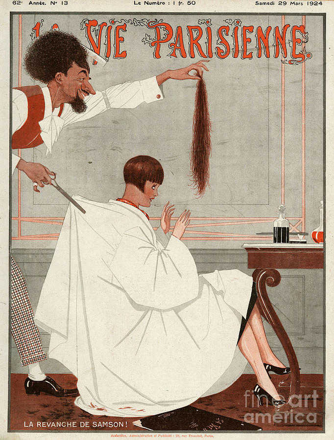 La Vie Parisienne 1924 1920s France Drawing By The Advertising Archives