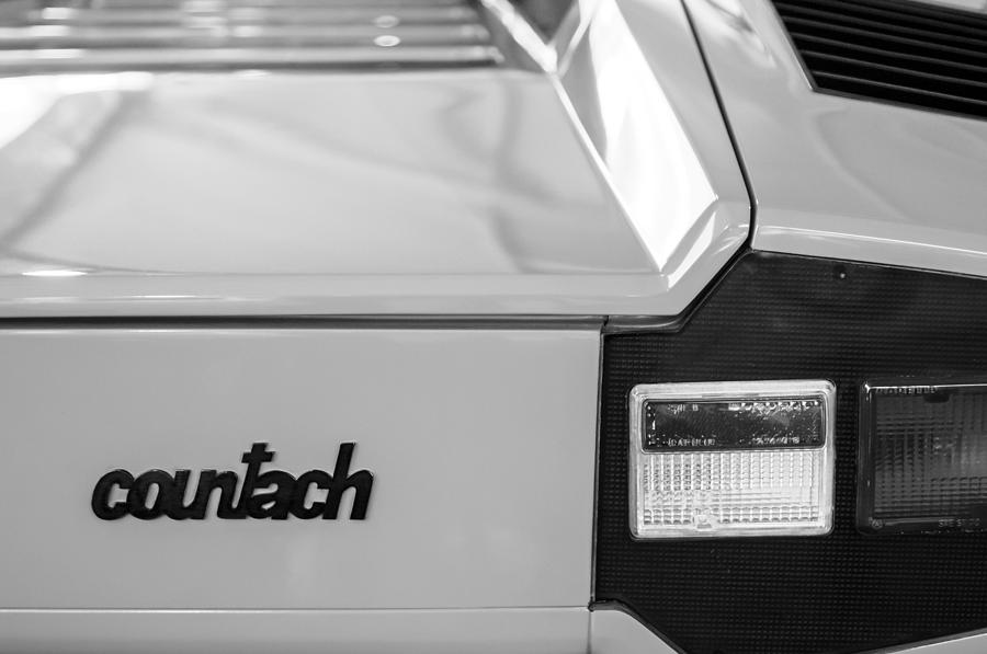 Lamborghini Countach Taillight Emblem #3 Photograph by Jill Reger