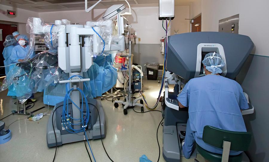 Laparoscopic Robotic Cancer Surgery Photograph By Jim West