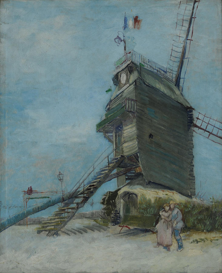 Le Moulin De La Galette #3 Painting by Vincent Van Gogh