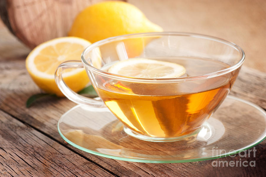 Tea Photograph - Lemon fruit tea #3 by Mythja Photography