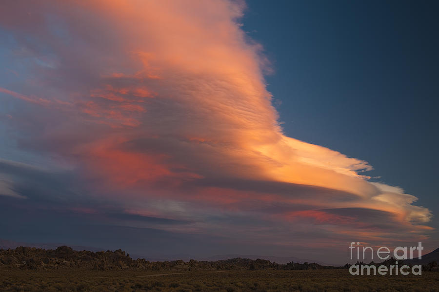 Lenticular Clouds Over Alabama Hills #3 Photograph by John Shaw