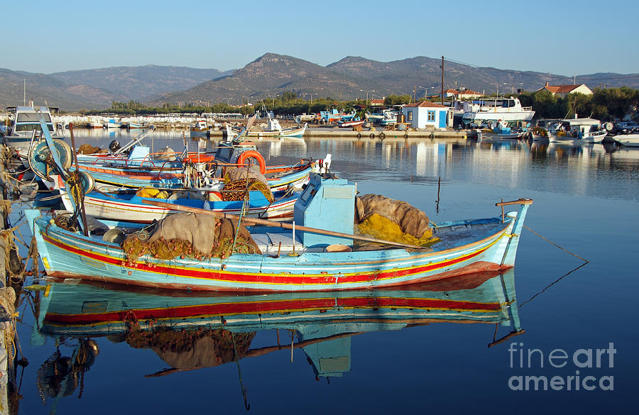 Skala Kallonis port Photograph by George Atsametakis