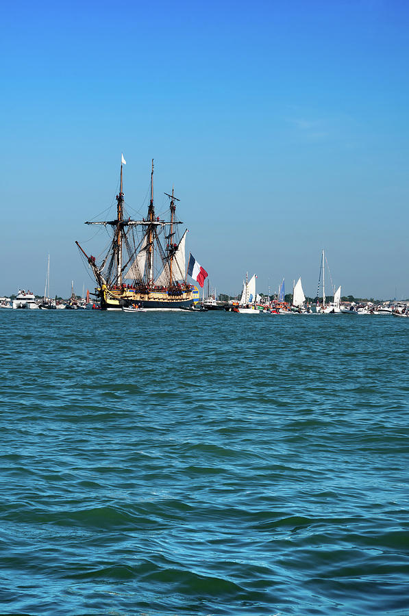 Lhermione Ship In The Estuary #3 Photograph by Panoramic Images