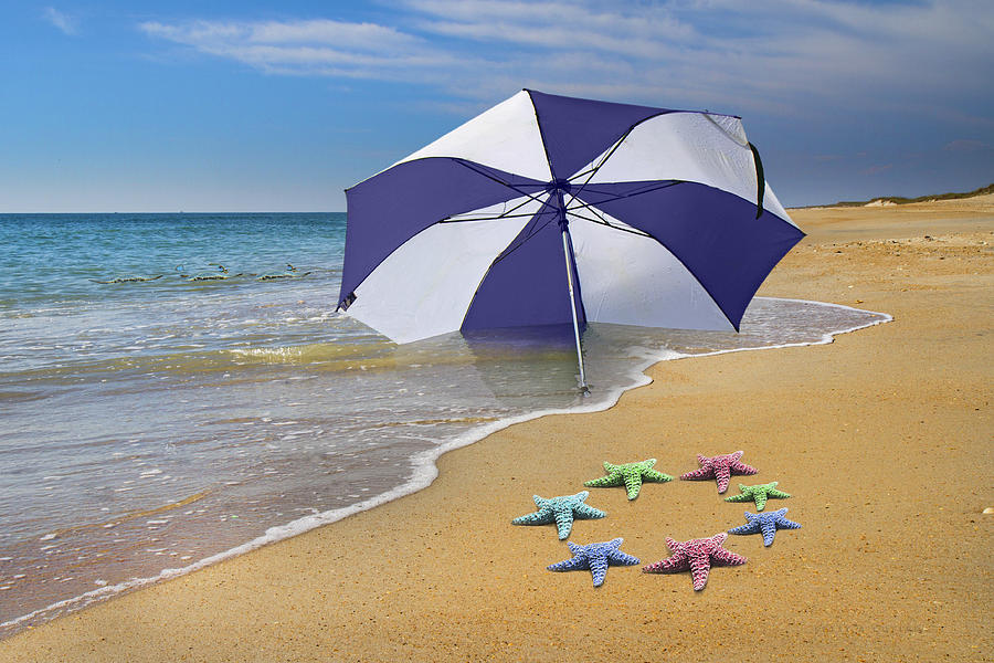 Beach Digital Art - Lifes A Beach by Betsy Knapp Beach Digital Art - Lifes A Beach by Betsy Knapp