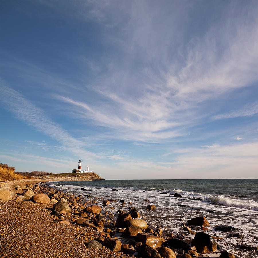 Lighthouse At Montauk Point, Long #3 Photograph by Alex Potemkin