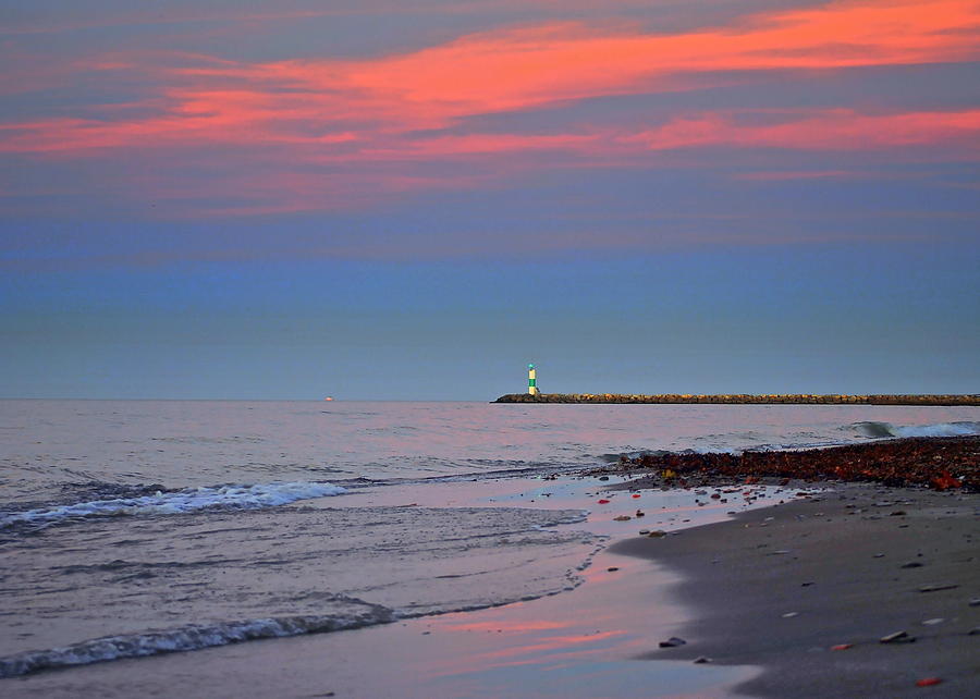Lighthouse Sunset #3 Photograph by Frozen in Time Fine Art Photography