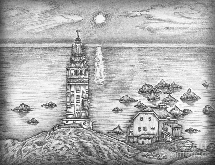 Lighthouse Drawing by Todd L Thomas