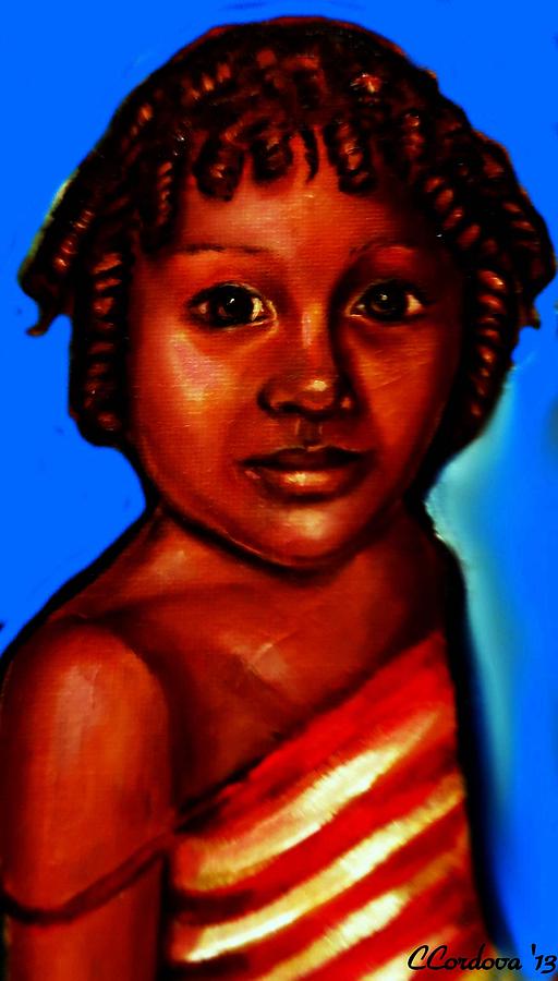 Little Girl #3 Painting by Carmen Cordova