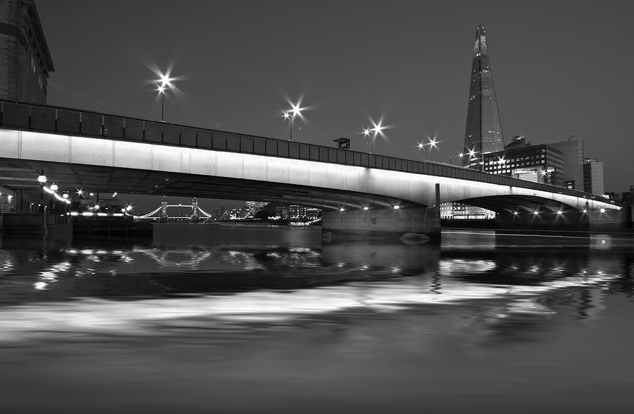 London Bridge Shard HDR #3 Photograph by David French