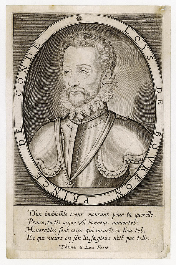 Louis I De Bourbon 1st Prince De Conde Drawing by Mary Evans Picture Library