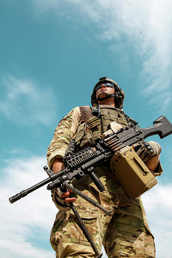 Low Angle Portrait Of U.s. Army Ranger #3 Photograph by Oleg Zabielin ...