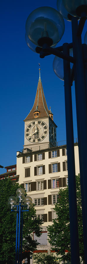 Architecture Photograph - Low Angle View Of A Clock Tower #3 by Panoramic Images