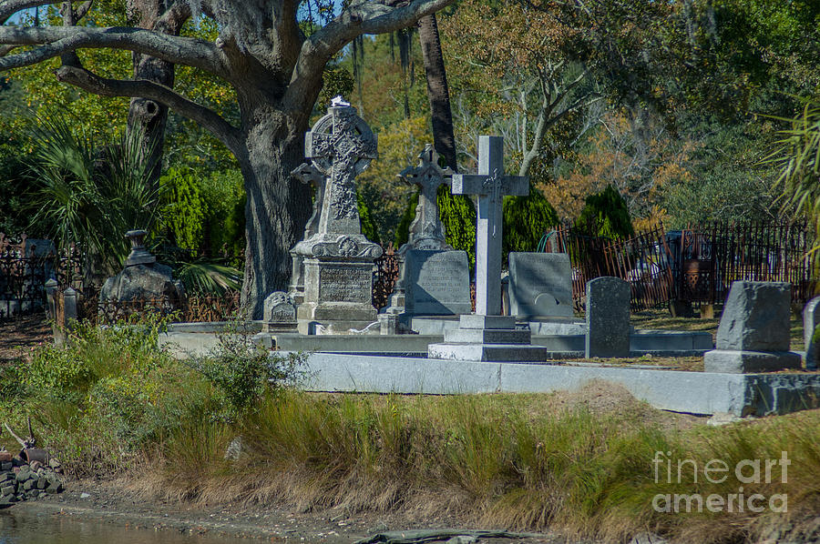 Magnolia Cemetery on the banks of the Cooper River Photograph by Dale Powell