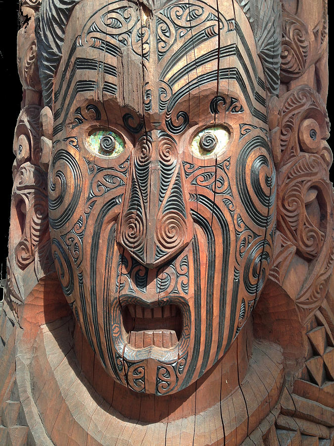 Maori Mask Photograph by Ron Torborg - Pixels