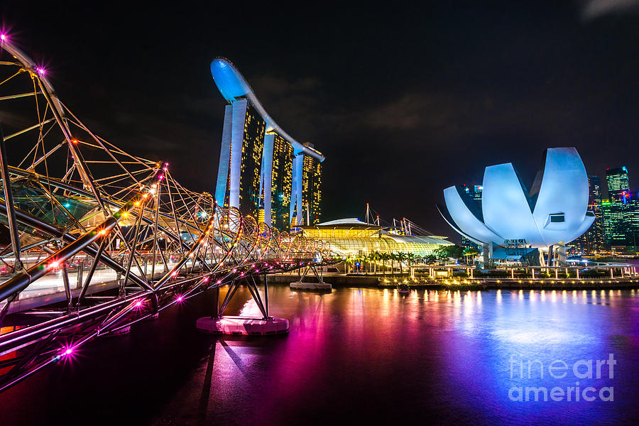 Marina  Bay Sands - Singapore #3 Photograph by Luciano Mortula