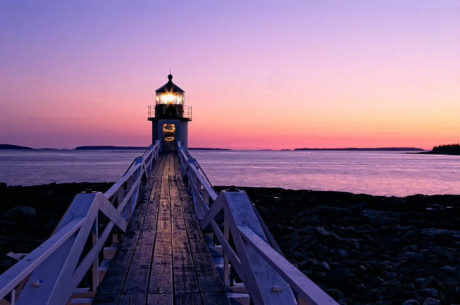 Lighthouse Photograph - Marshall Point Lighthouse in Maine by William Britten Lighthouse Photograph - Marshall Point Lighthouse in Maine by William Britten