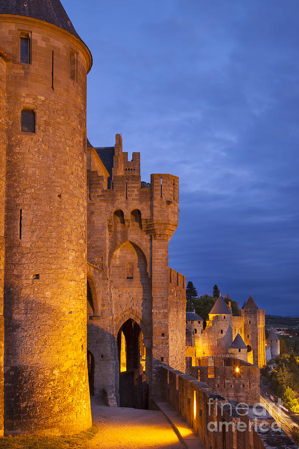 Castle Photograph - Medieval Carcassonne by Brian Jannsen
