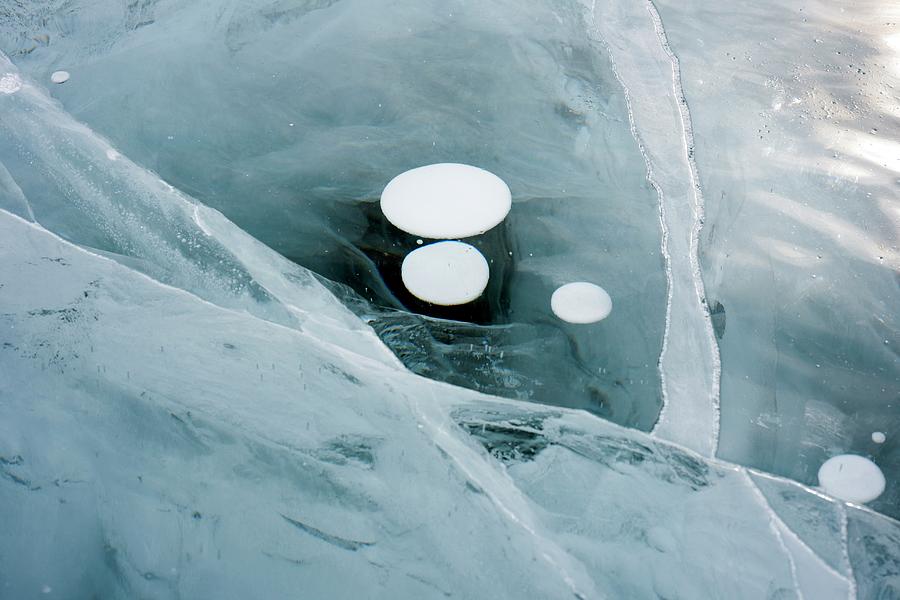 Methane Hydrate Under Ice Photograph by Louise Murray | Fine Art America