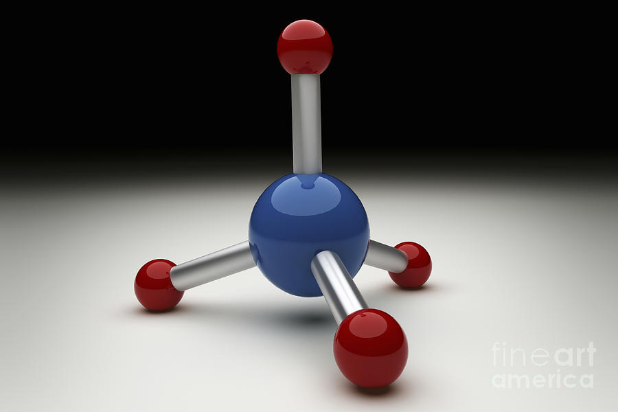 Methane Molecule #3 Photograph by Science Picture Co