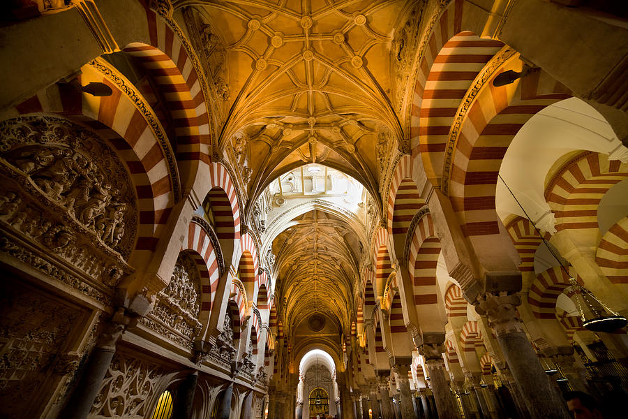 Mezquita Cathedral Interior in Cordoba #3 Photograph by Artur Bogacki