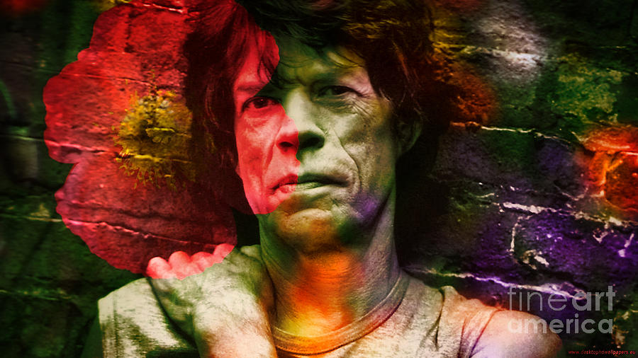 Mick Jagger #3 Mixed Media by Marvin Blaine