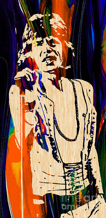 Mick Jagger Mixed Media - Mick Jagger of The Rolling Stones Painting #3 by Marvin Blaine