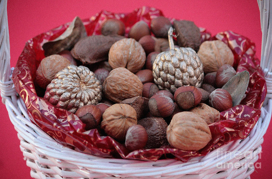 Holiday Photograph - Mixed Holiday Nuts by Luv Photography