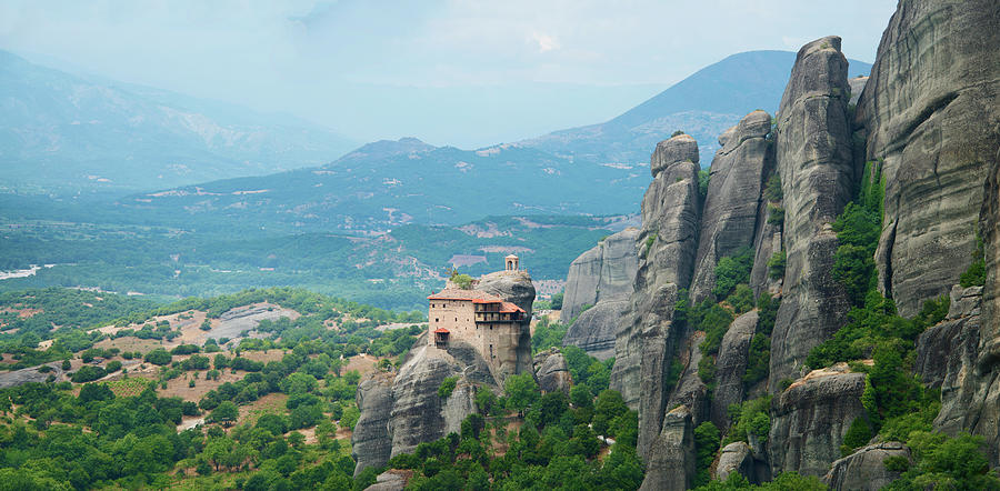 Monastery In The Meteora, Greece #3 Photograph by Ed Freeman