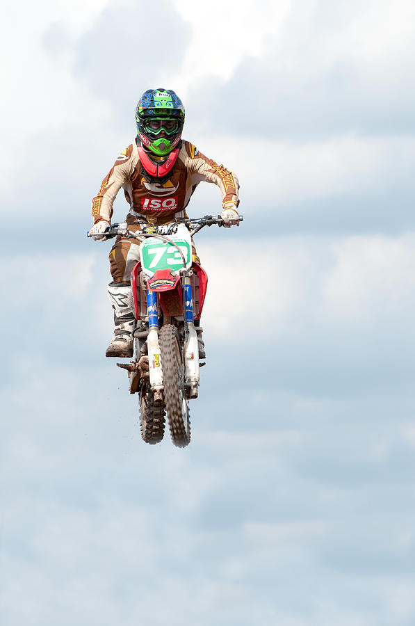 Airborne Motocross Rider Photograph by Roy Pedersen