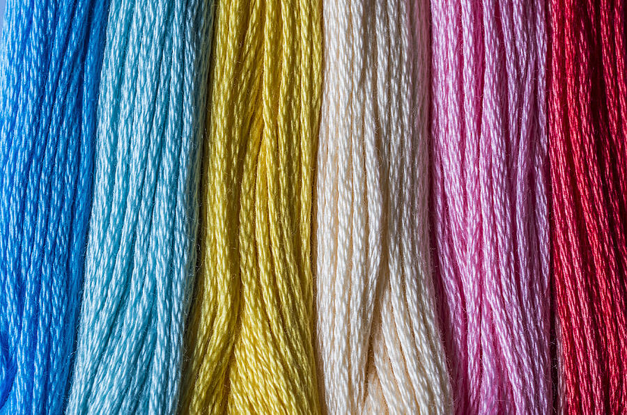 Multicolored floss #3 Photograph by Paulo Goncalves