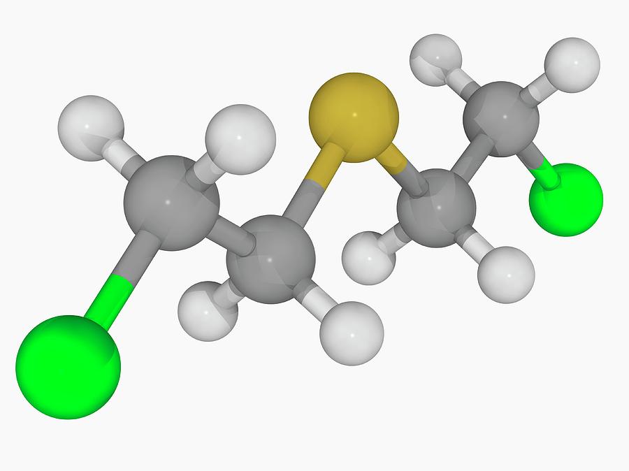 Mustard Gas Molecule Photograph By Laguna Design/science Photo Library ...