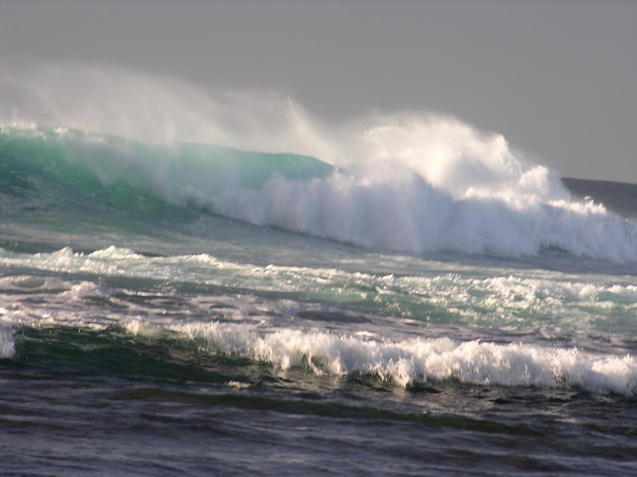 Napali Coast Winter Wave #3 Photograph by Robert Lozen