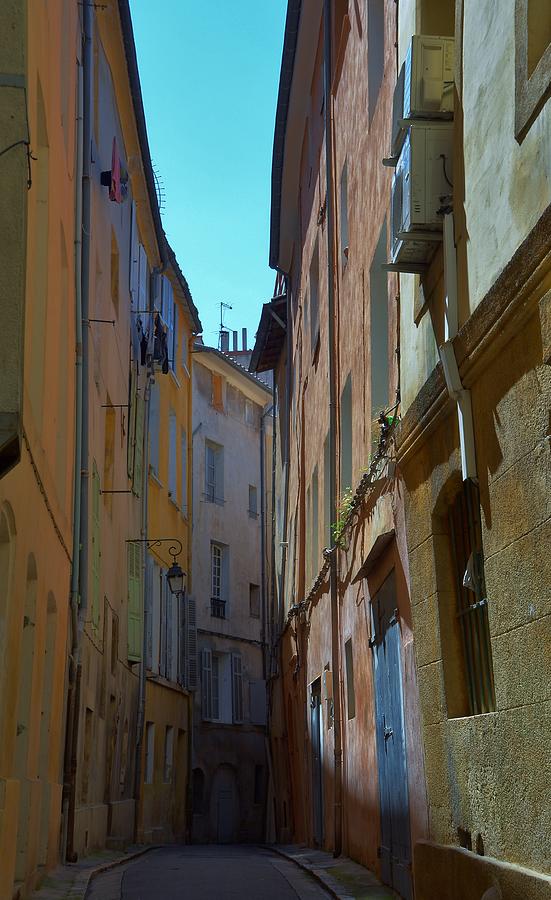 Narrow street in Aix en Provence #3 Photograph by Dany Lison