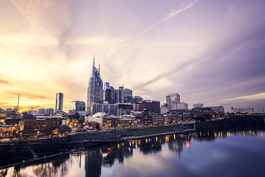 Nashville Skyline at Sunset #3 Photograph by Malcolm MacGregor Nashville Skyline at Sunset #3 Photograph by Malcolm MacGregor