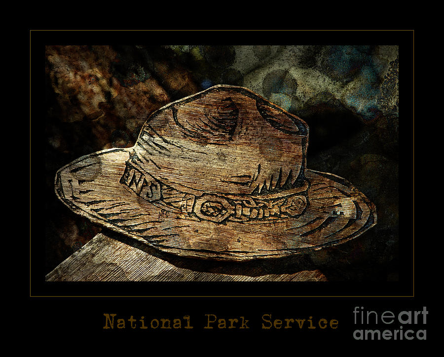 National Park Service, Ranger Stetson summer hat.  Park ranger hat,  National park service, Park ranger