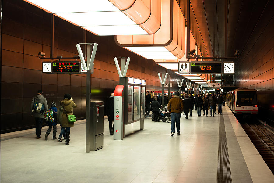 New Hafencity station in Hamburg Photograph by Frank Gaertner Fine