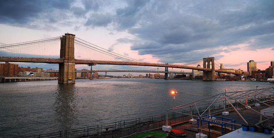 New York City Brooklyn Bridge #3 Photograph by Songquan Deng