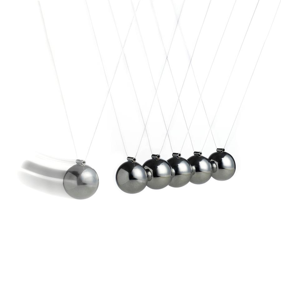 Newtons Cradle #3 Photograph by Science Photo Library