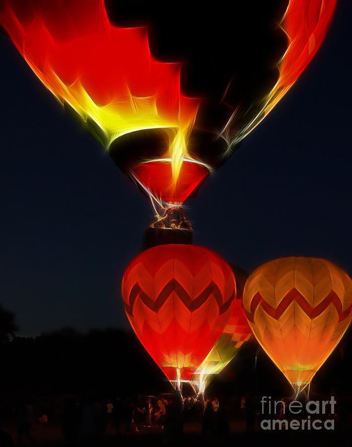 Night Of The Balloons #3 Photograph by Raymond Earley