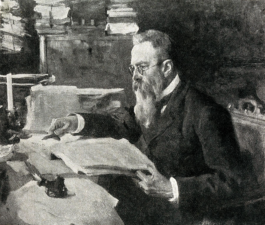 Musician Drawing - Nikolay Andreyevich Rimsky-korsakov #3 by Mary Evans Picture Library
