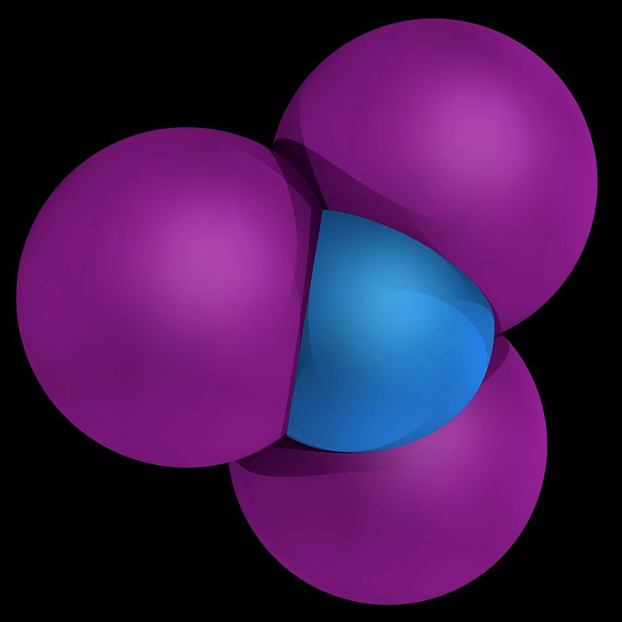 Nitrogen Triiodide Molecule #3 Photograph by Laguna Design/science Photo Library