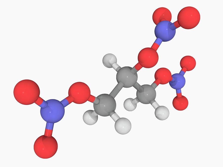 Nitroglycerin Molecule #3 Photograph by Laguna Design/science Photo Library