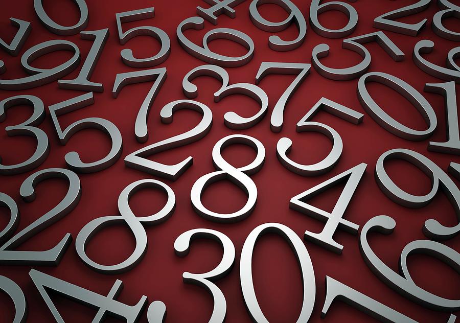 Numbers #3 Photograph by Andrzej Wojcicki/science Photo Library