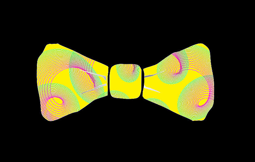 Pattern Painting - Nuttings Original Bow Tie Design #3 by Bruce Nutting