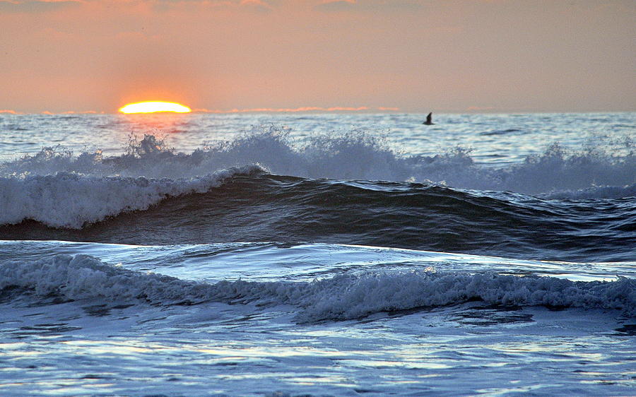 Ocean Sunset #2 Photograph by AJ  Schibig