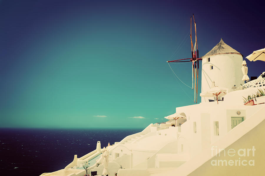 Oia town on Santorini Greece #3 Photograph by Michal Bednarek